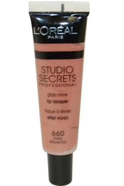 L Oreal - Studio Secrets - Glass Shine Lip Lacquer 14 ml Dark Brunettes #660 