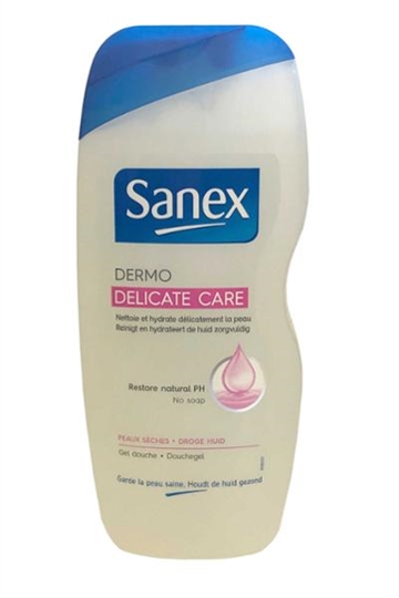 Sanex Sanex Shower Gel Dermo Delicate Care 250ml Restore Natural pH Soap Free